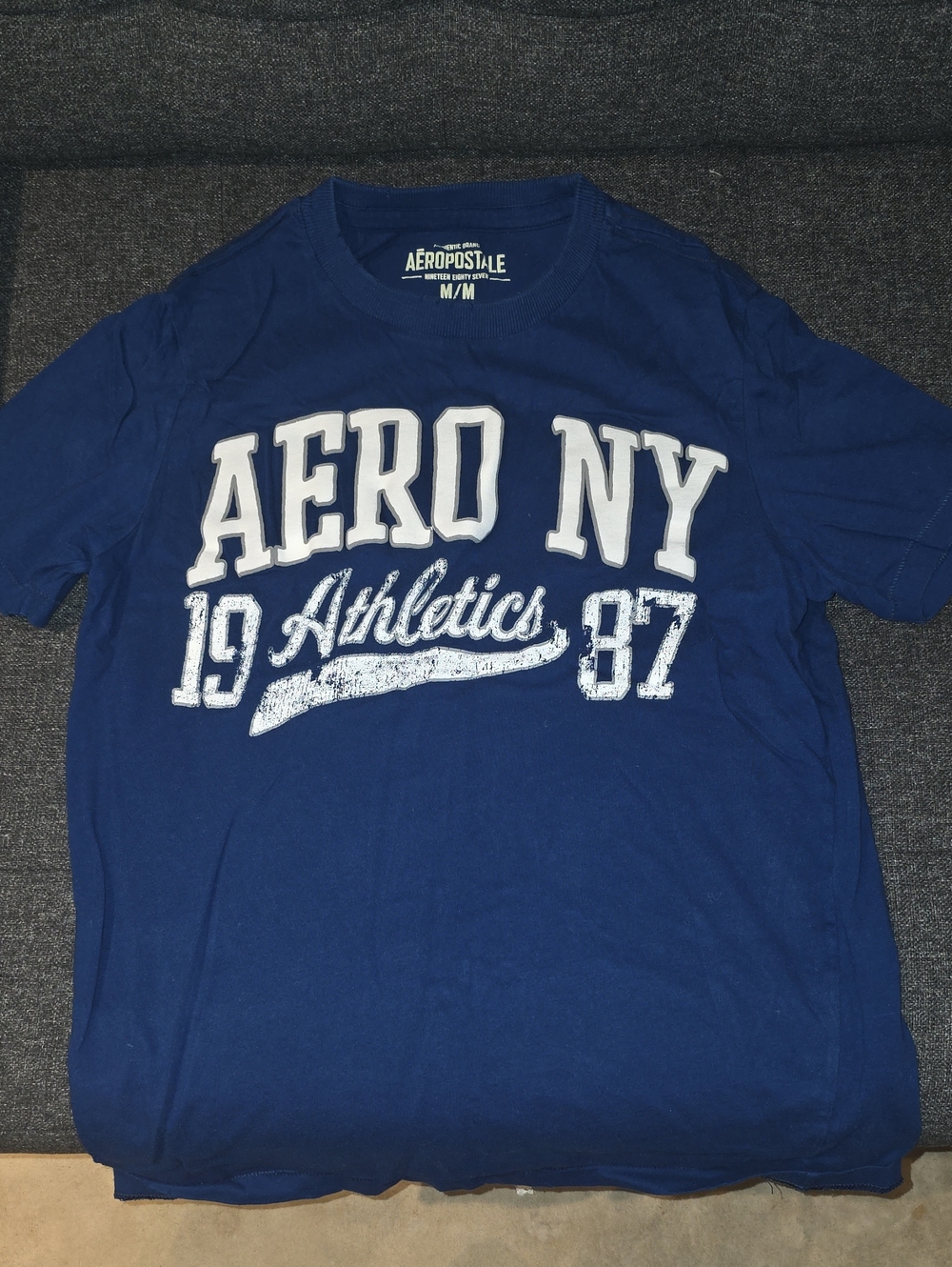 Aeropostale Boy’s Royal Blue 'AERO NY Athletics 1987' Short Sleeve Tee
